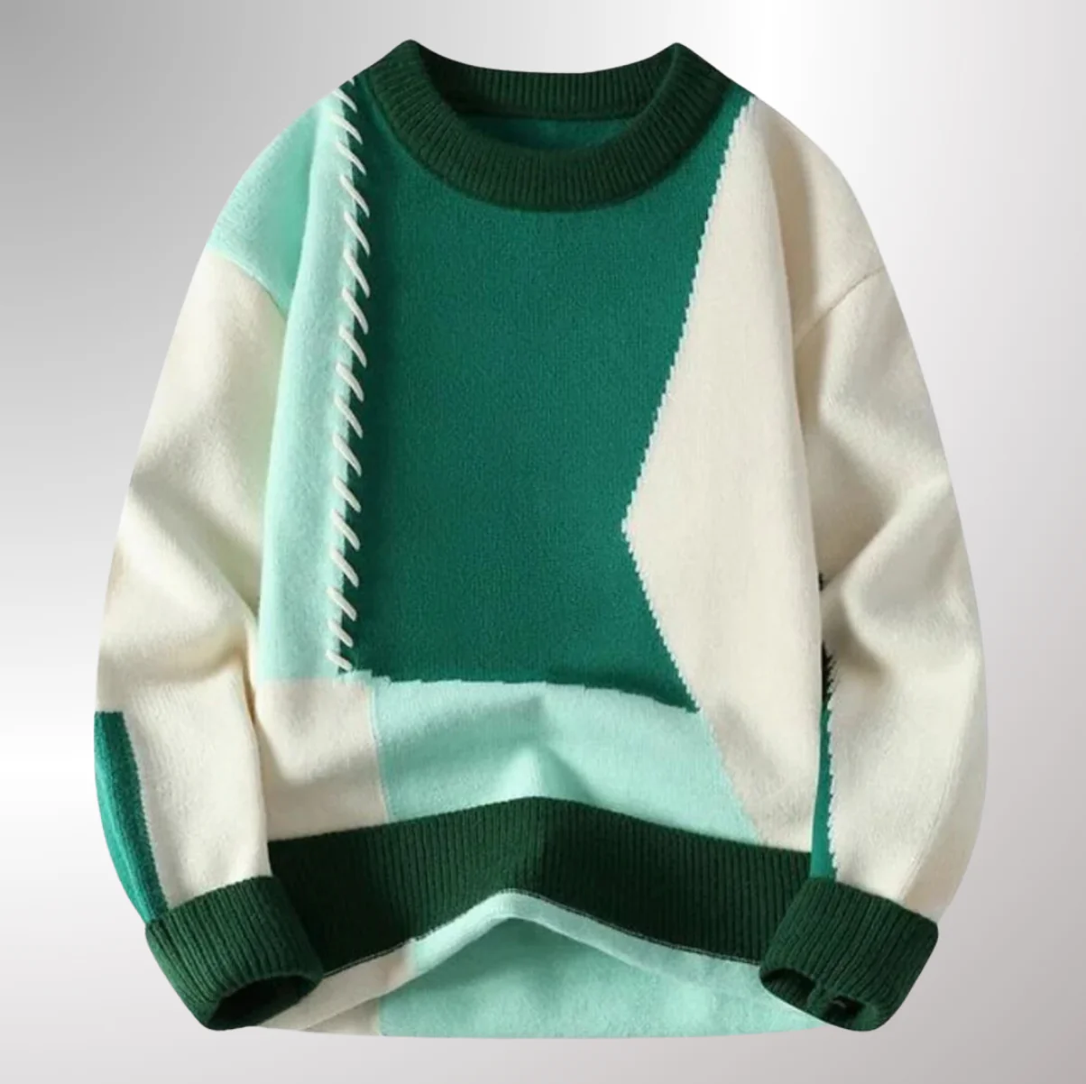 LEO® ⏐ Unique Comfortable Patchwork Sweater